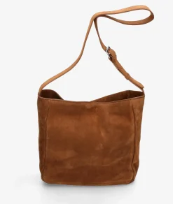 Bolso de piel BLOOM - CNP TEXAS en serraje cuero