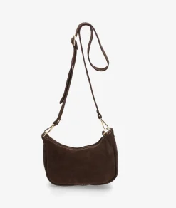 Bolso de piel bloom&you BLOOM BAGUETTE en serraje marrón
