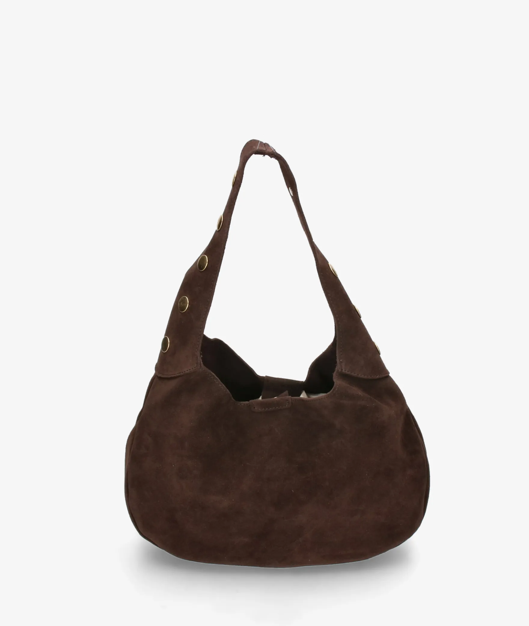Bolso de piel bloom&you BLOOM TACHAS en serraje marrón