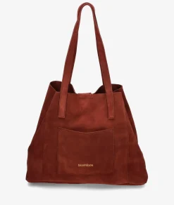 Bolso de piel bloom&you DALLAS en serraje burdeos