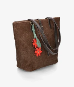 Bolso de rafia bloom&you IT BASKET en marrón