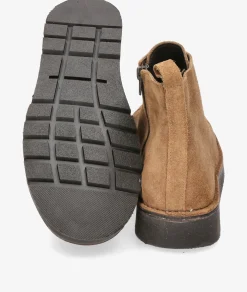 Botas Kénnebec551 CREMALLERA en serraje taupe