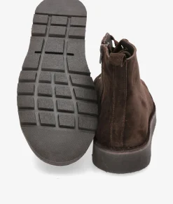 Botas Kénnebec551 CREMALLERA en serraje marrón