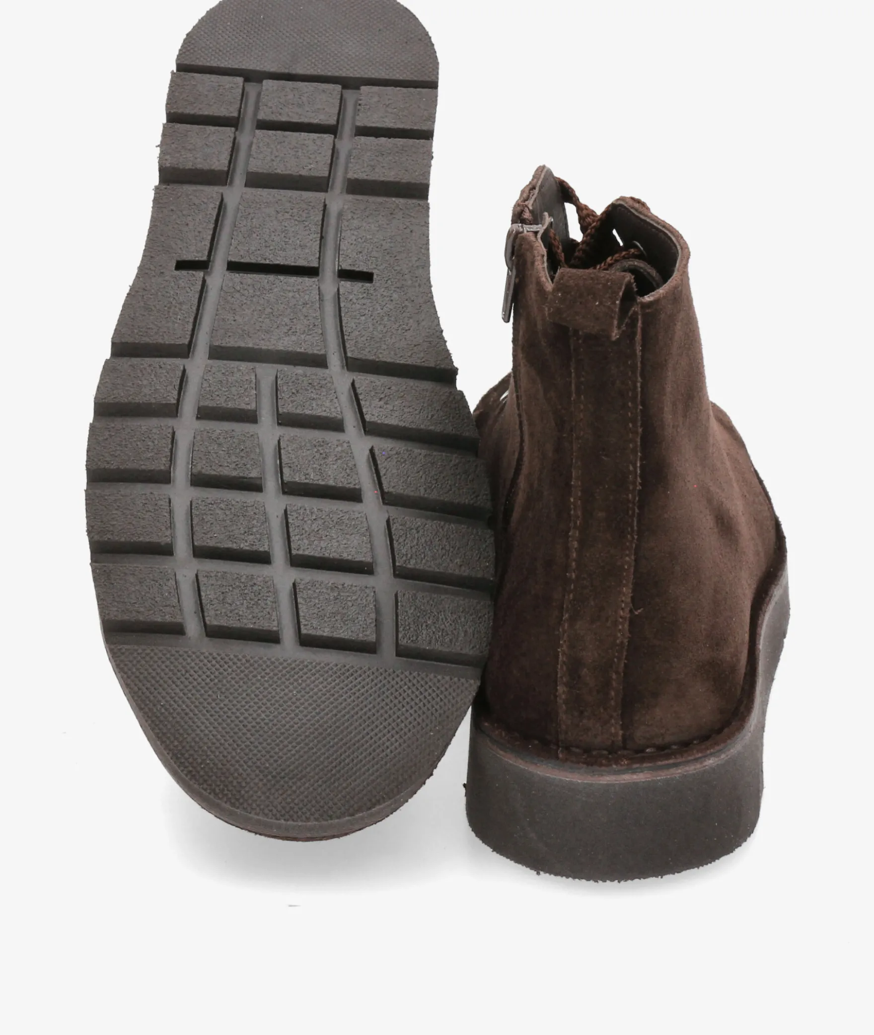 Botas Kénnebec551 CREMALLERA en serraje marrón