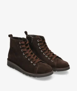 Botas Kénnebec551 CREMALLERA en serraje marrón