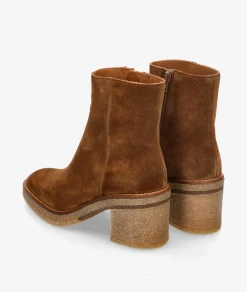 Botines Alpe2626 en serraje cuero