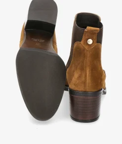 Botines Alpe2202 en serraje cuero