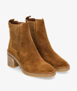Botines Alpe5239 en serraje cuero