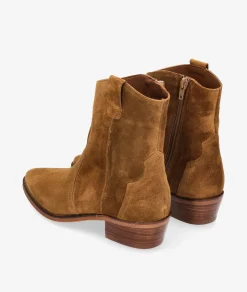 Botines Alpe2548 en serraje cuero
