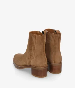 Botines Alpe2617 en serraje cuero