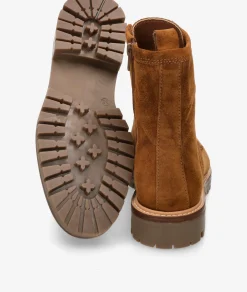 Botines Alpe2610 en serraje cuero