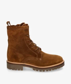 Botines Alpe2610 en serraje cuero