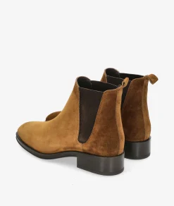 Botines Alpe2349 en serraje cuero