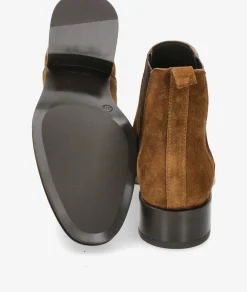 Botines Alpe2349 en serraje cuero