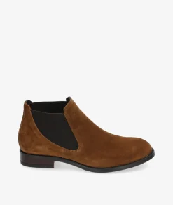 Botines Alpe2646 en serraje cuero