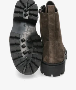Botines Alpe5307 en serraje gris