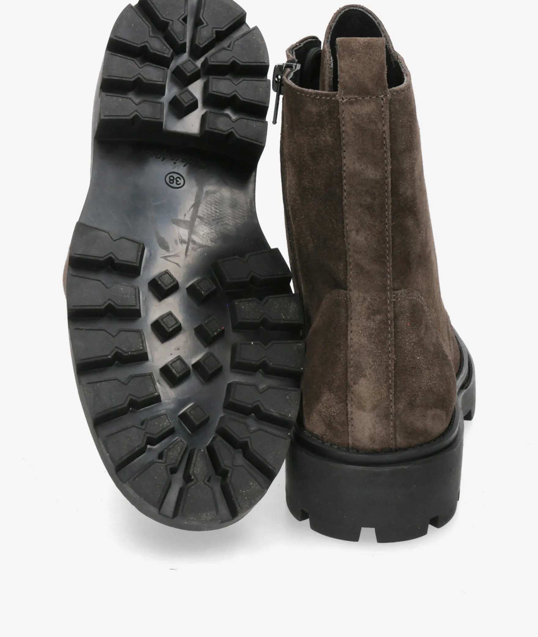 Botines Alpe5307 en serraje gris