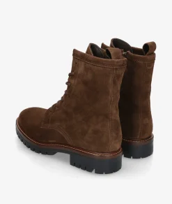 Botines Alpe2610 en serraje marrón