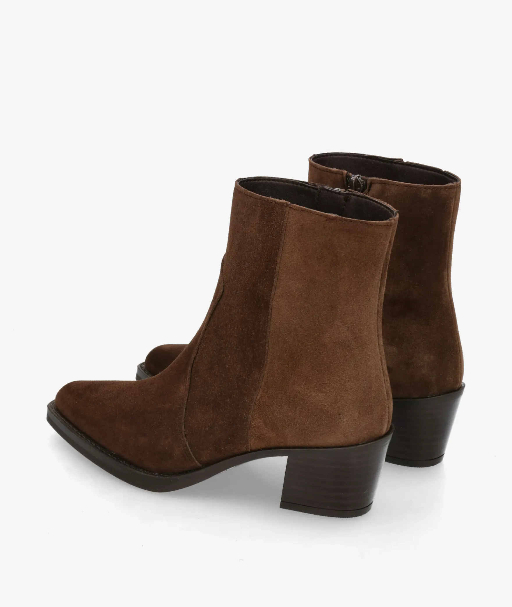 Botines Alpe5538 en serraje marrón