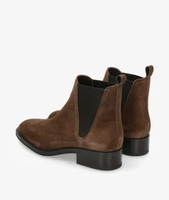 Botines Alpe2349 en serraje marrón
