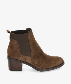Botines Alpe2202 en serraje marrón