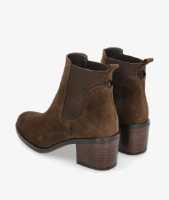 Botines Alpe2202 en serraje marrón
