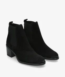 Botines Alpe2202 en serraje negro