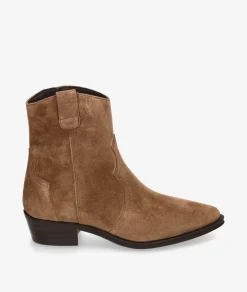 Botines Alpe2548 en serraje taupe