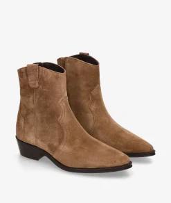 Botines Alpe2548 en serraje taupe