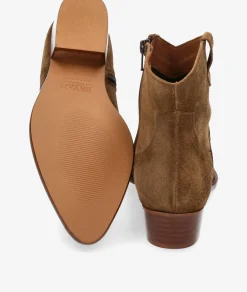 Botines BryanCALIOPE-CB en serraje cuero