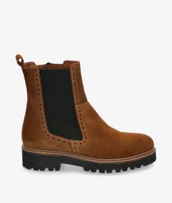 Botines Bryan4328-R en serraje cuero