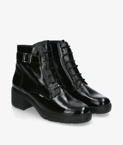 Botines FluchosF2107 en charol negro