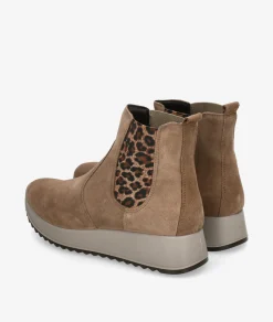 Botines Imac858261 en serraje taupe