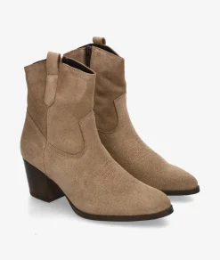 Botines Kénnebec671 en serraje taupe
