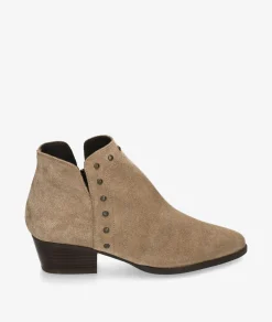 Botines Kénnebec954 TACHAS en serraje taupe