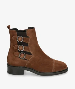 Botines LOLLUAR 7443 en serraje taupe