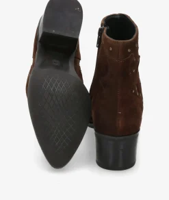 Botines pabloochoa.shoes39515 en serraje marrón