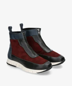 Botines pabloochoa.shoesRAGO46 en serraje burdeos