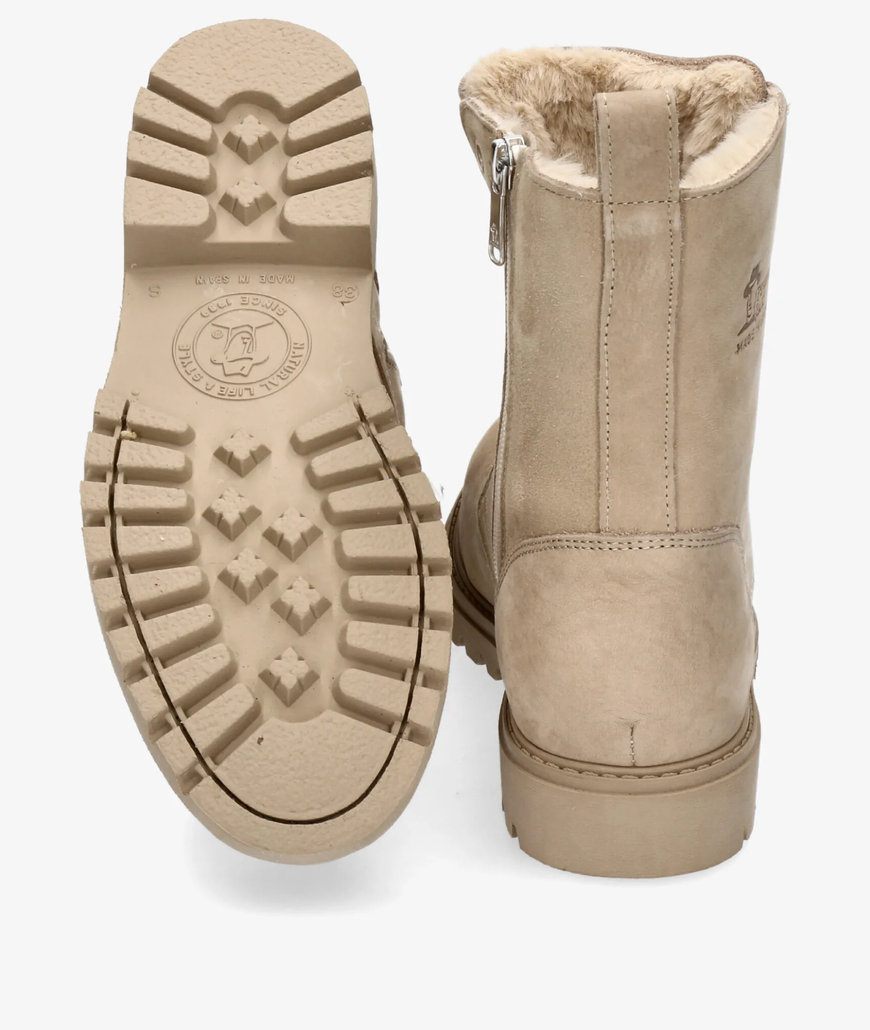 Botines Panamá JackFRISIA B8 en nobuck piedra
