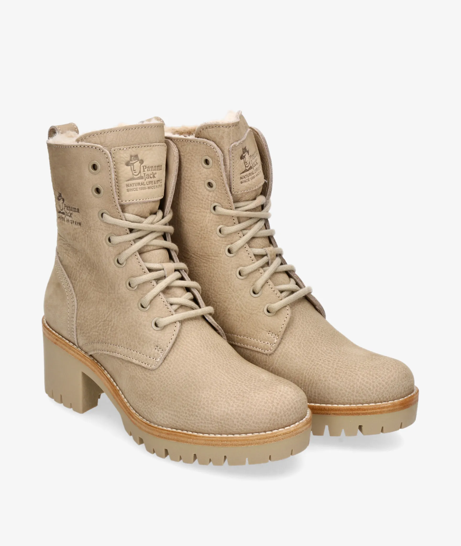 Botines Panamá JackPADMA B10 en nobuck piedra