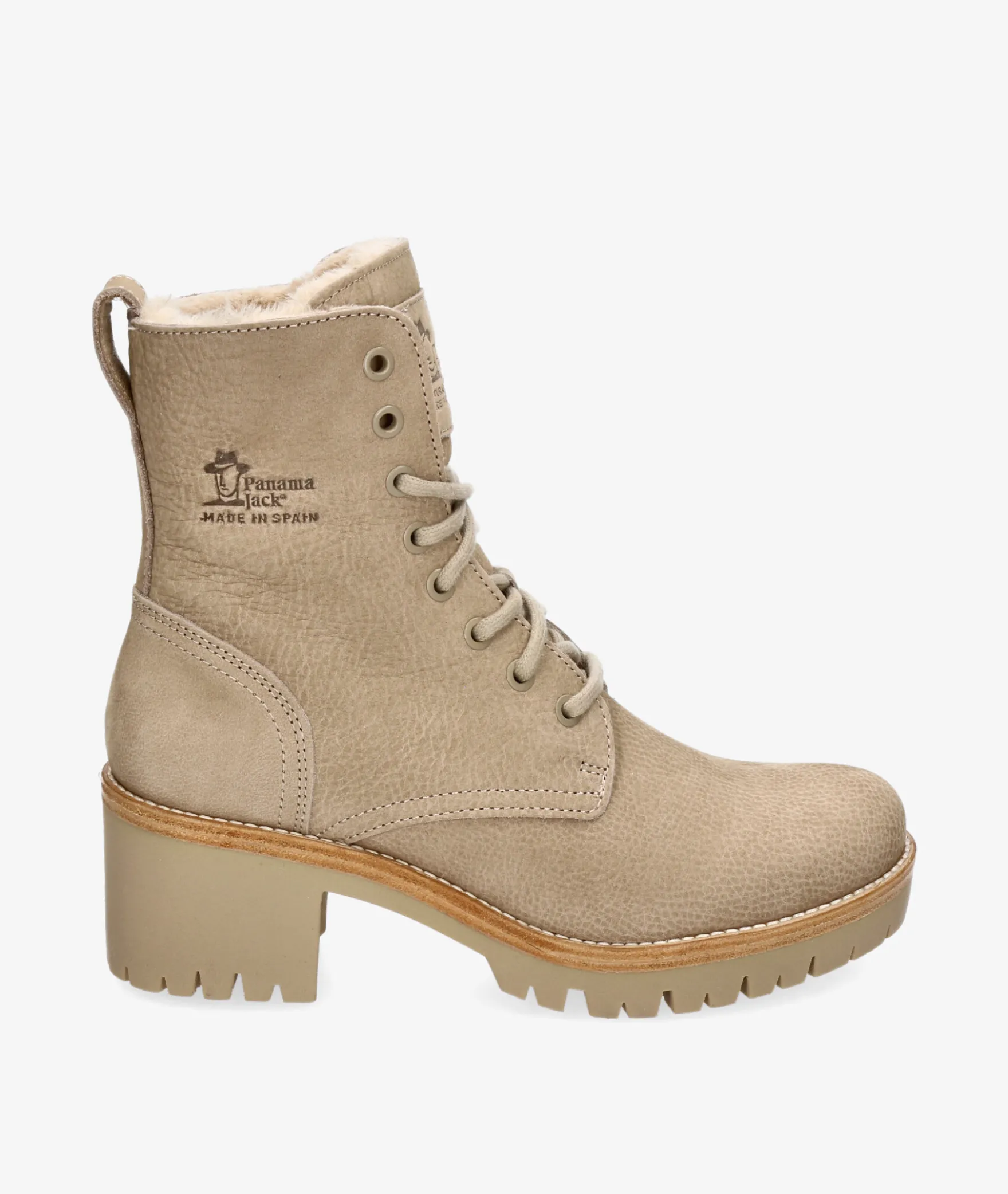 Botines Panamá JackPADMA B10 en nobuck piedra