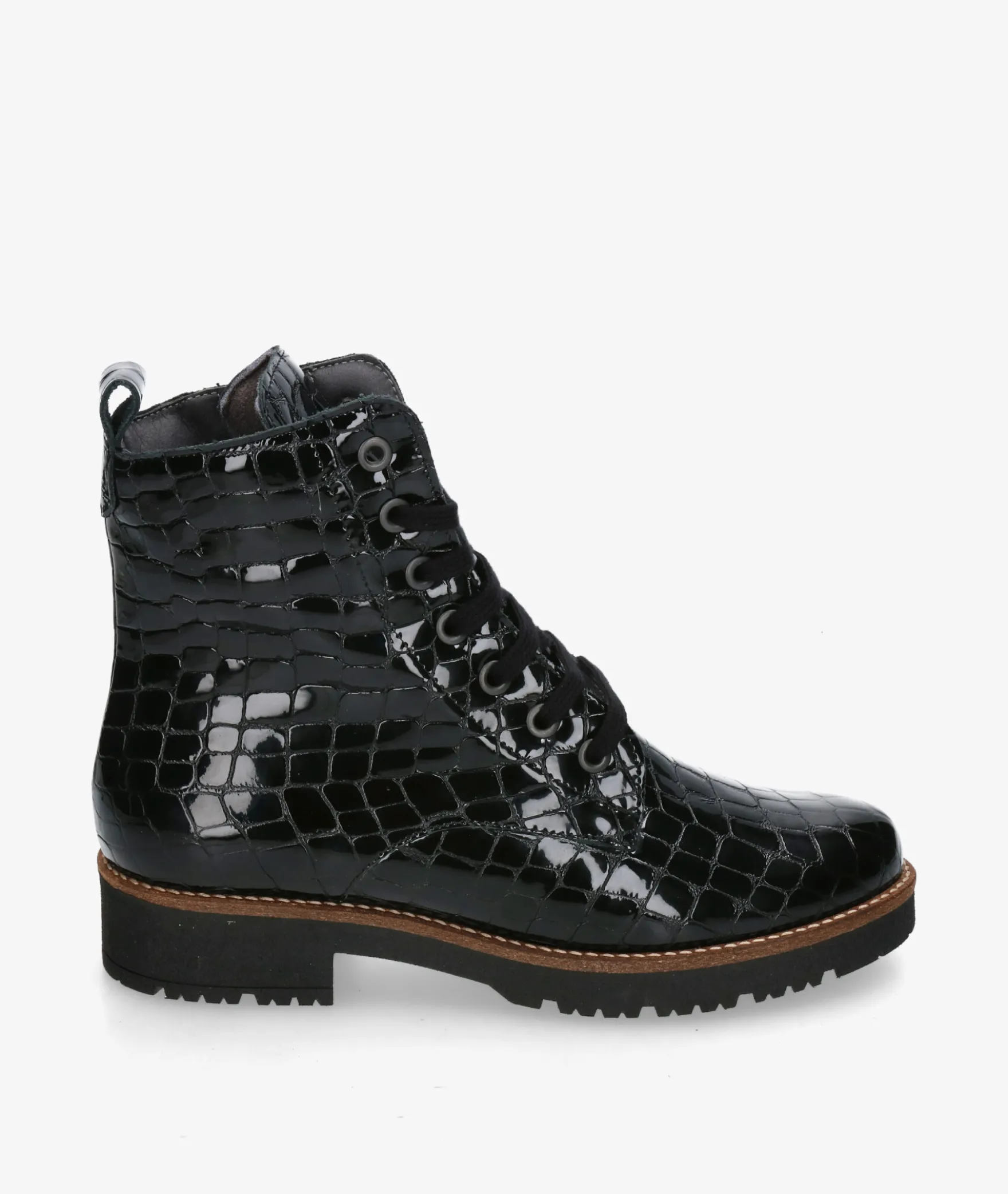 Botines Pitillos10774 en charol negro
