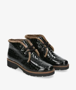 Botines Pitillos10773 en charol negro