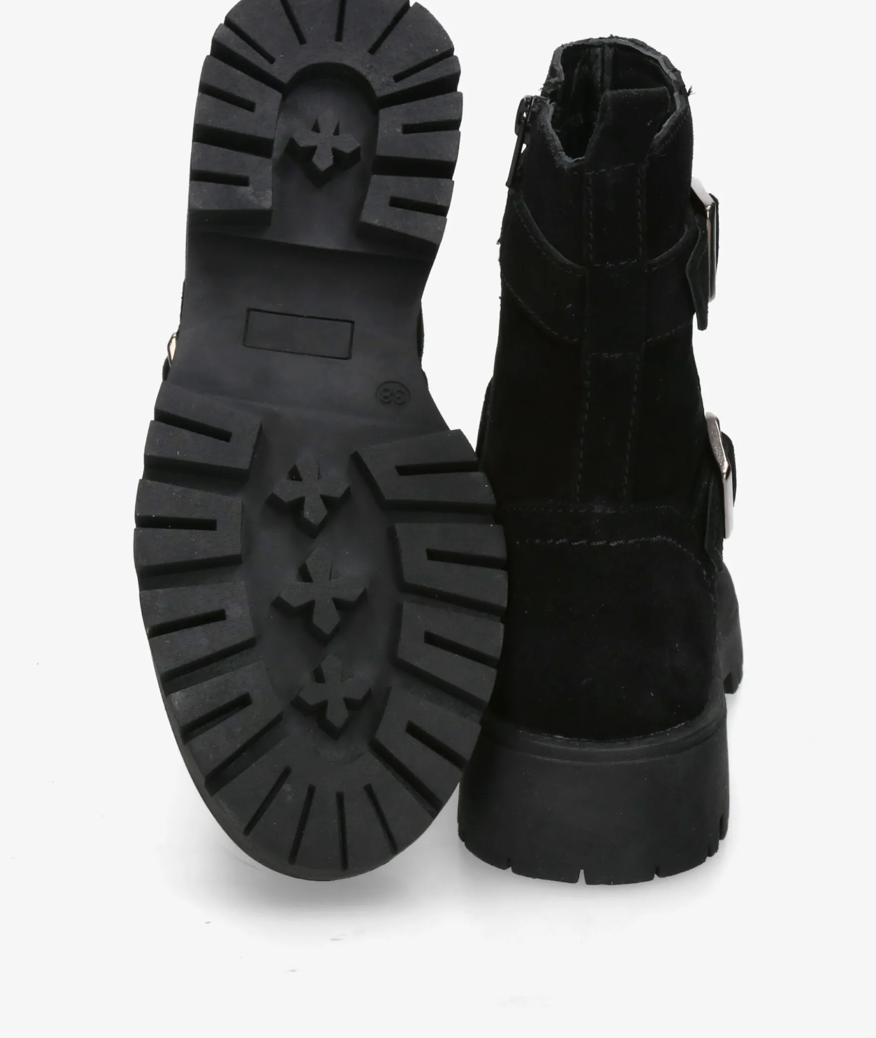 Botines St. GallenMIMOC-01 en serraje negro