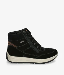 Botines St. GallenSOFI-02 en serraje negro