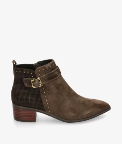 Botines Stephen AllenLAUR-14 38330-C3 en coco marrón