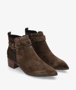 Botines Stephen AllenLAUR-14 38330-C3 en coco marrón