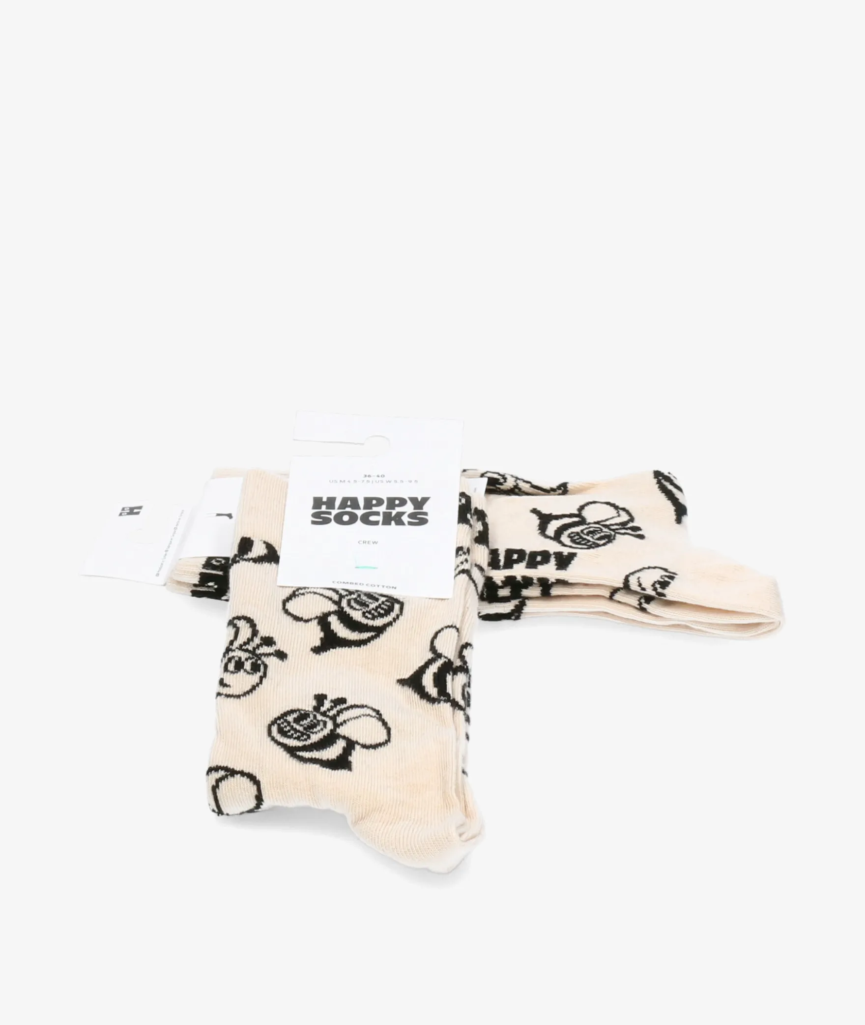Calcetínes unisex HAPPY SOCKS P000136 en beige