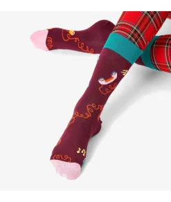 Calcetínes unisex HAPPY SOCKS SIT01-4500 en burdeos