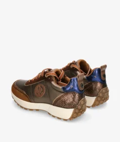 Deportivos Carmela162699 en taupe metalizado